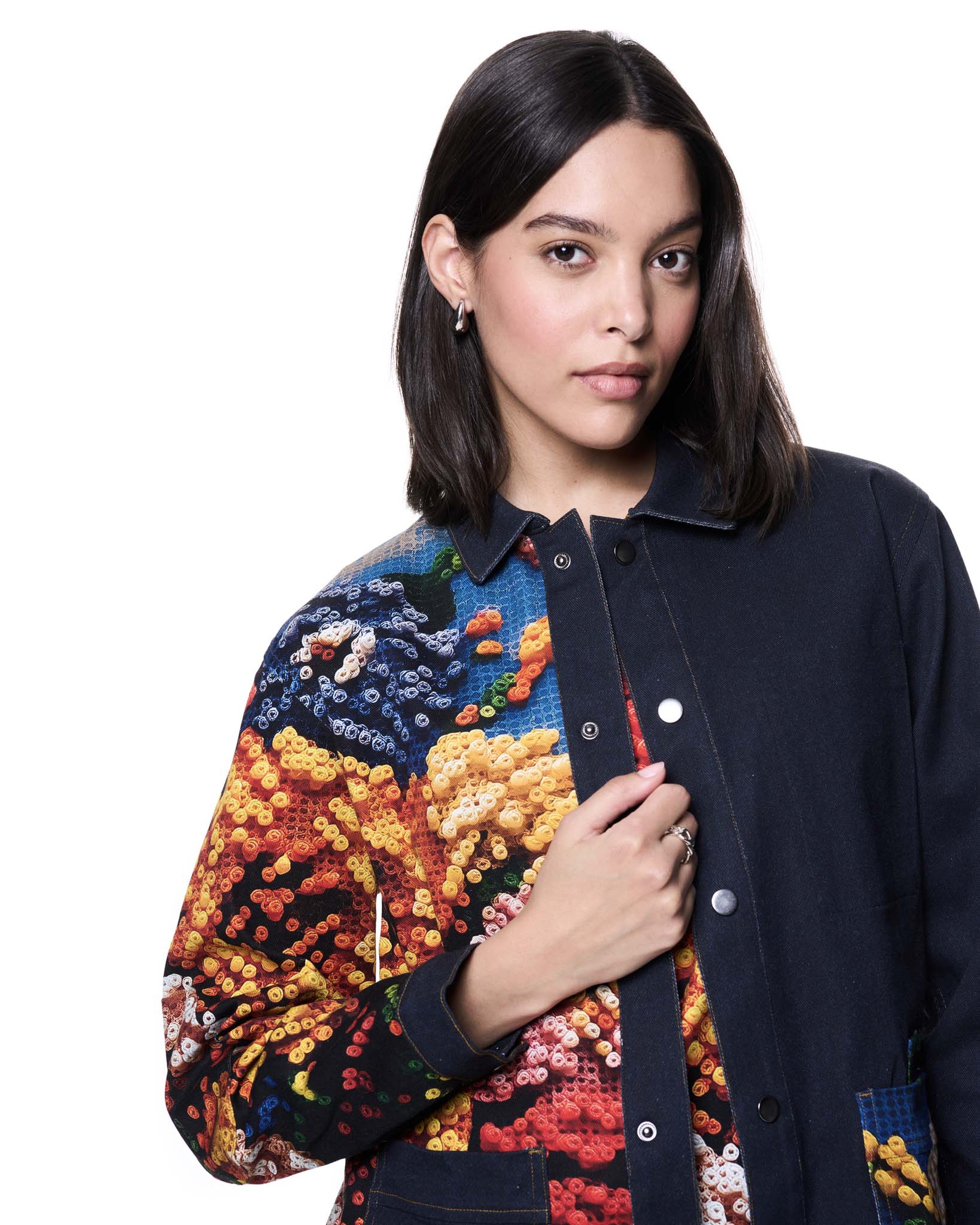 Painter's Jacket | Floral Perler Beads