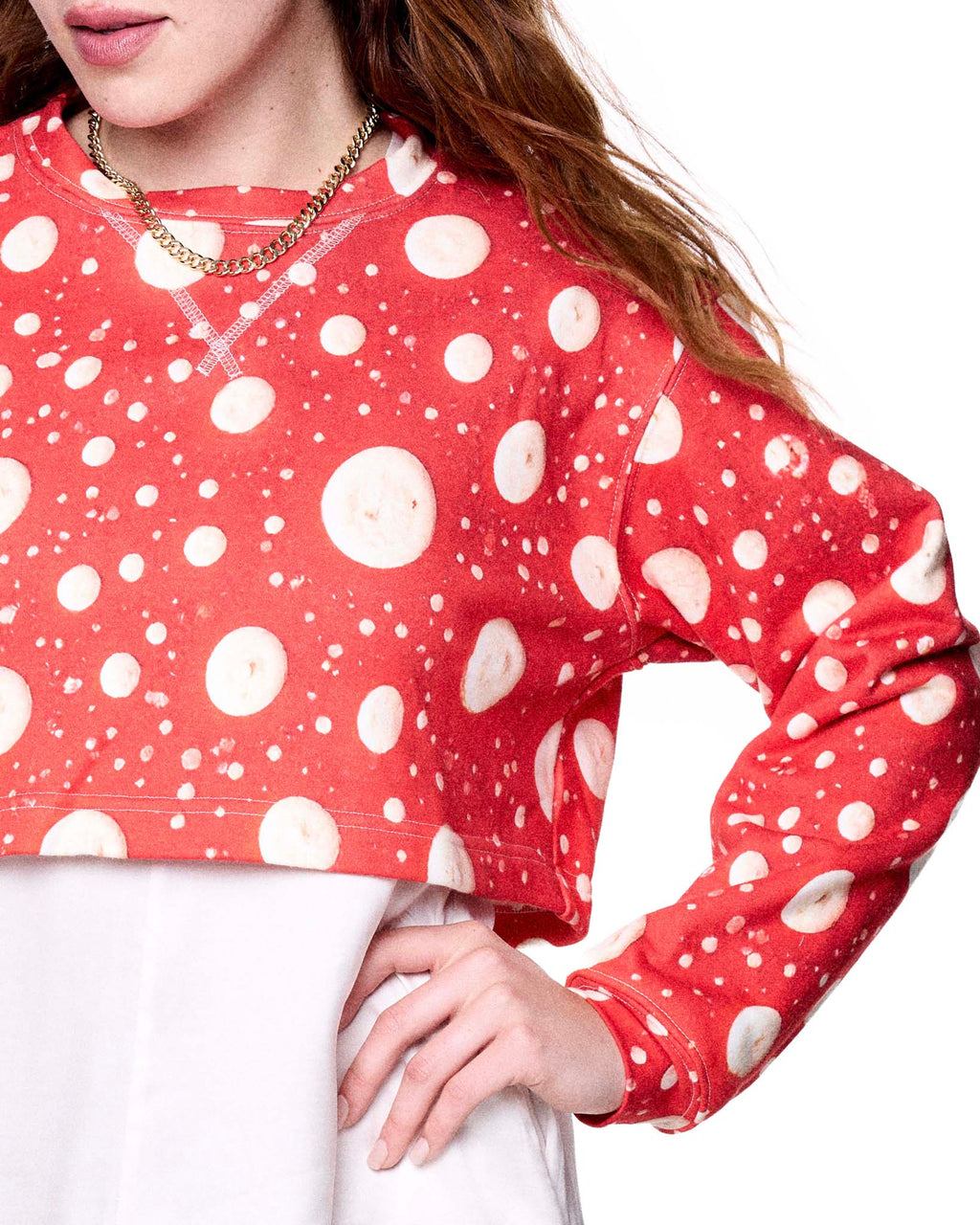 Emily Sweatshirt | Red Mushrooms