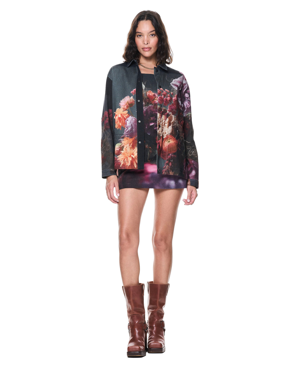 Painter's Jacket | Stormy Blossoms