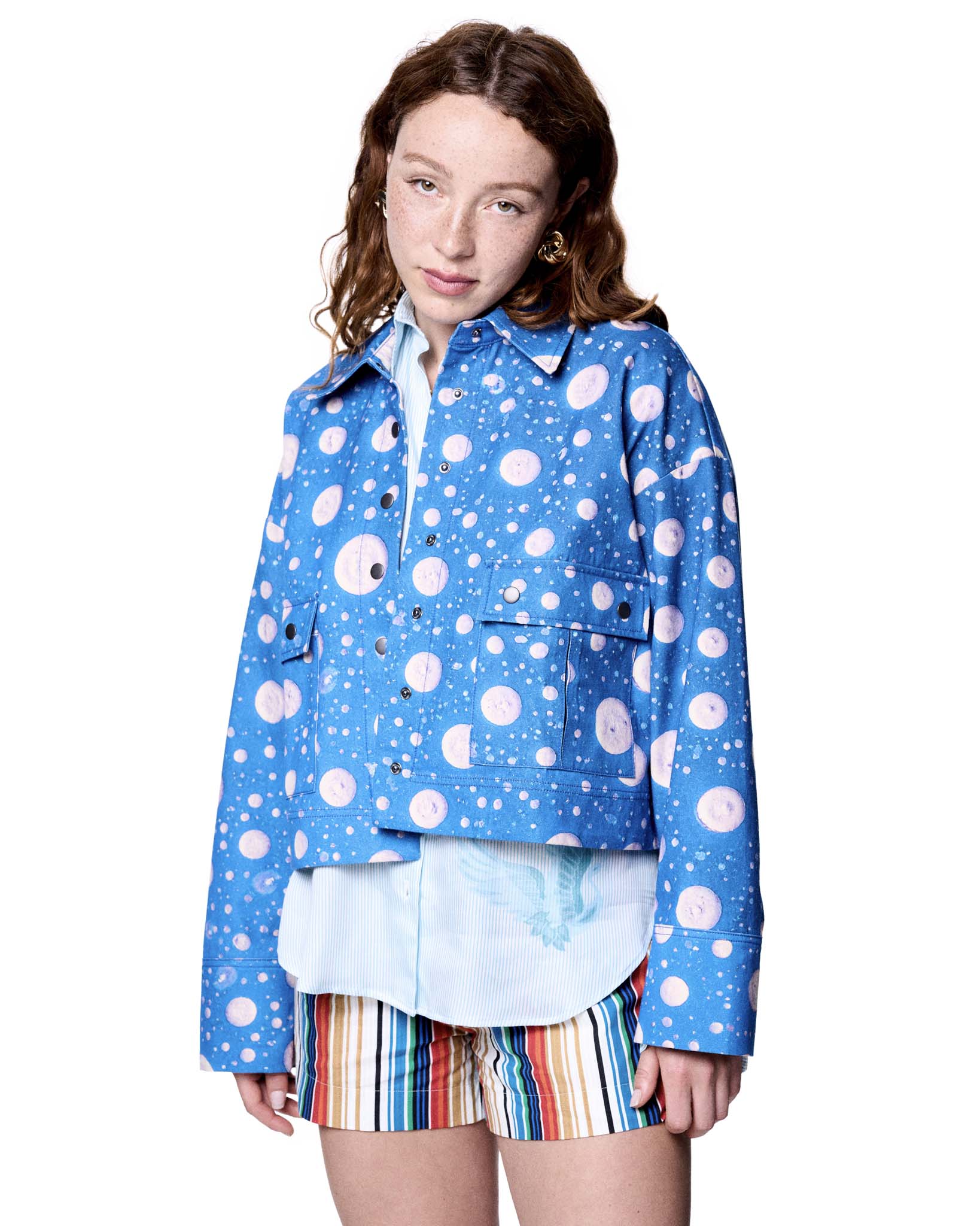 Mia Jacket | Blue Mushroom