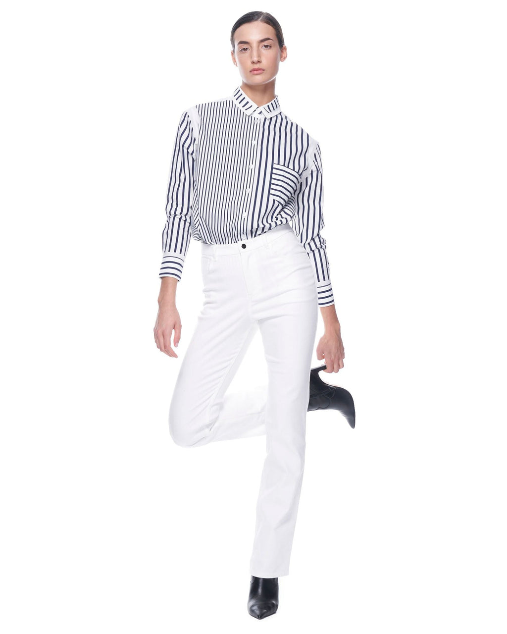 Zoe Shirt | Navy Prep Stripe