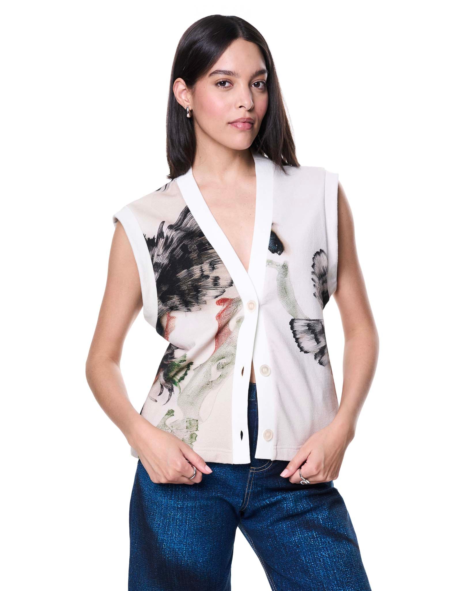 Kirby Vest | Paper Collage