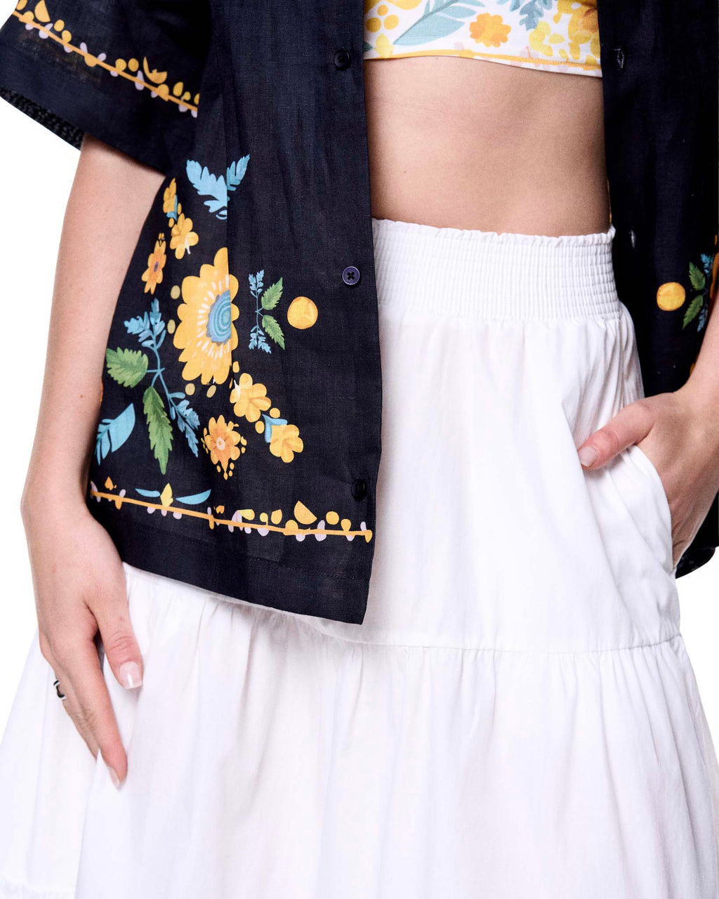 Daniel Camp Shirt | Black Sunflower