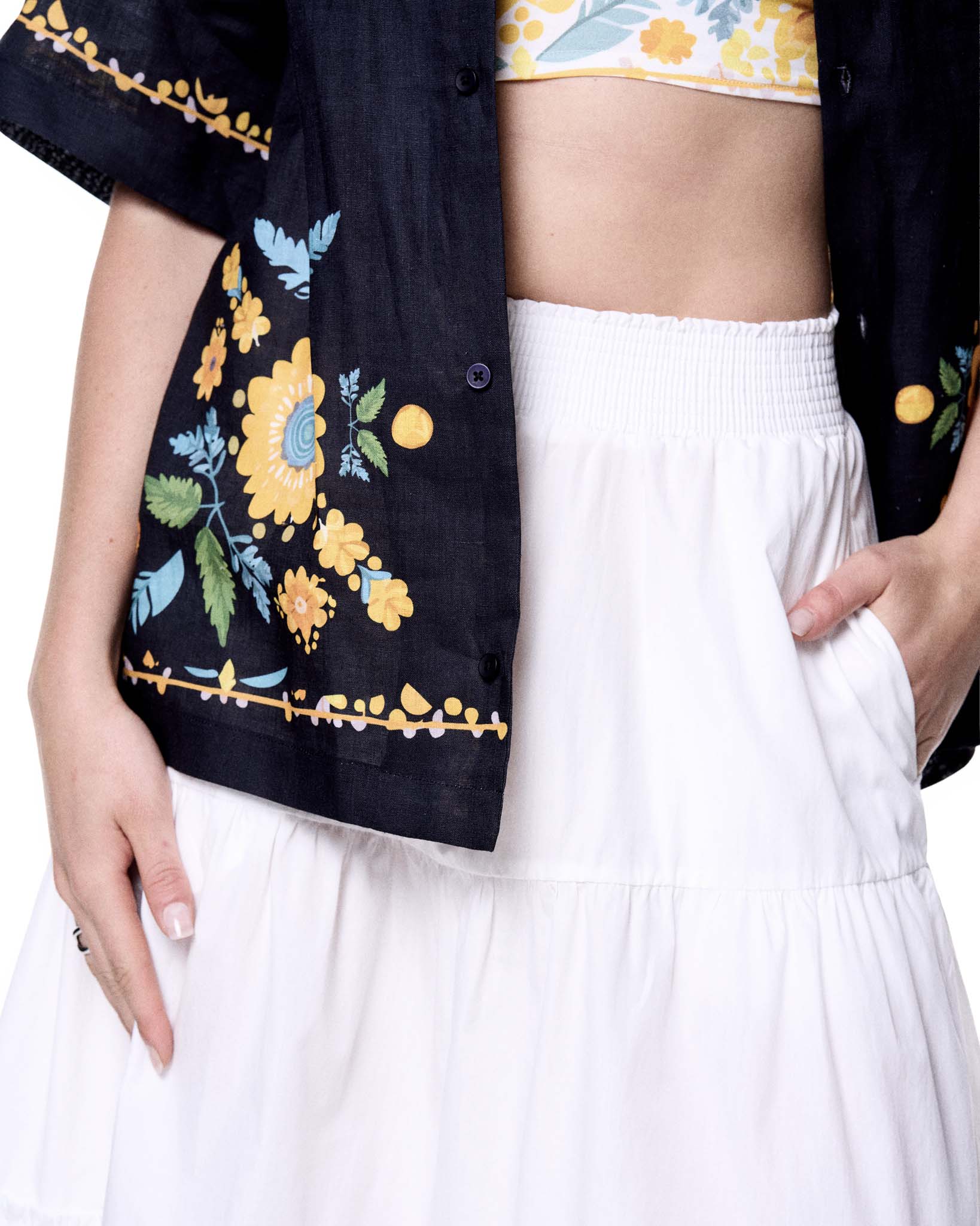 Daniel Camp Shirt | Black Sunflower