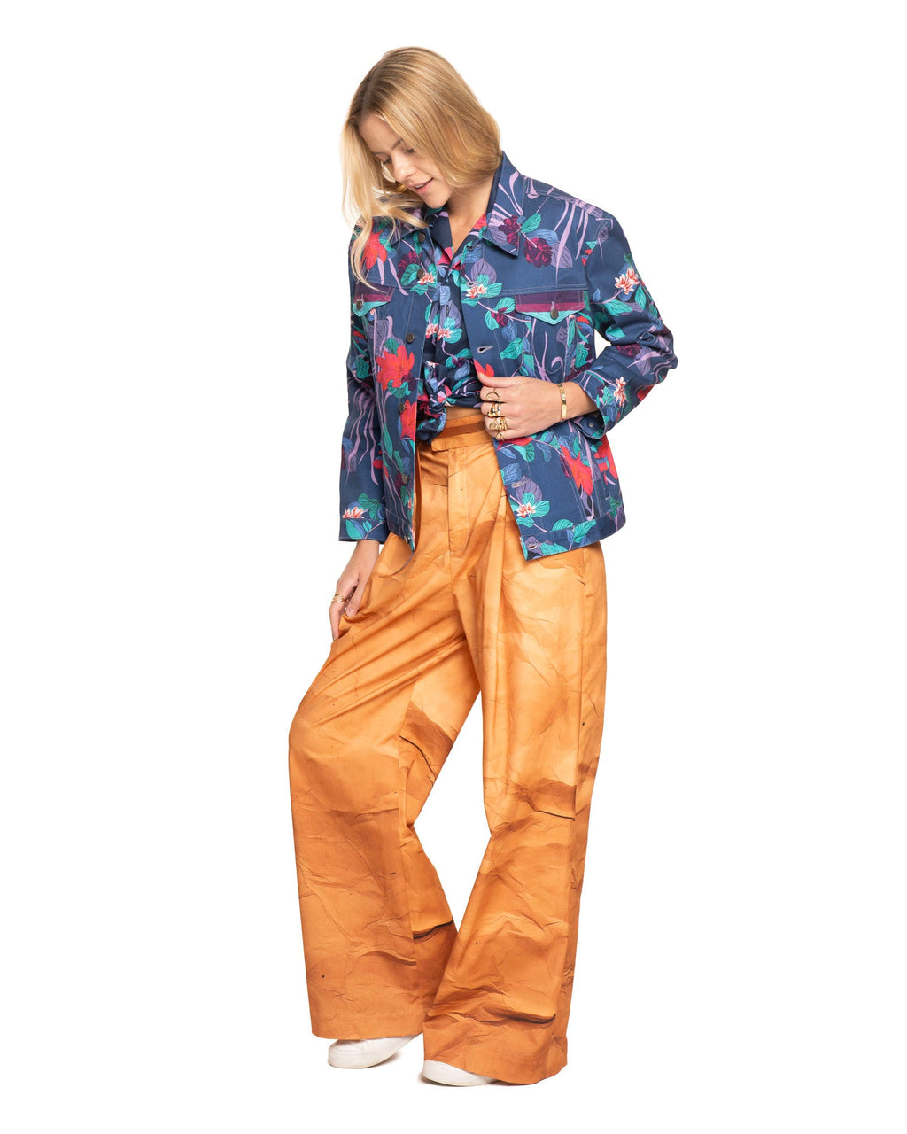 Olivia Jean Jacket | Purple Beach Florals