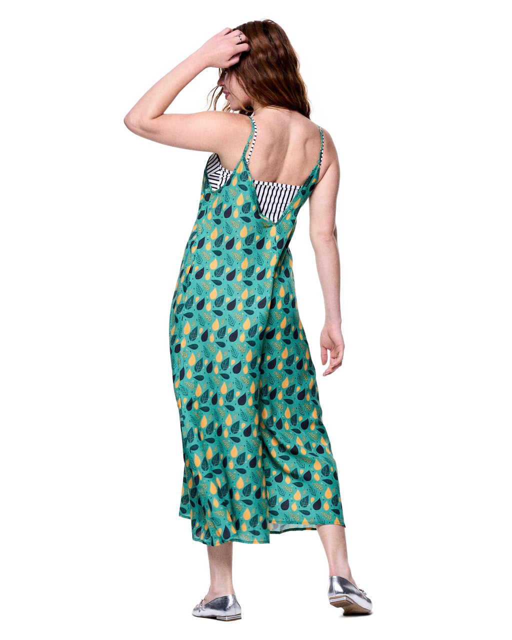 Anna Jumpsuit | Green Summer Florals