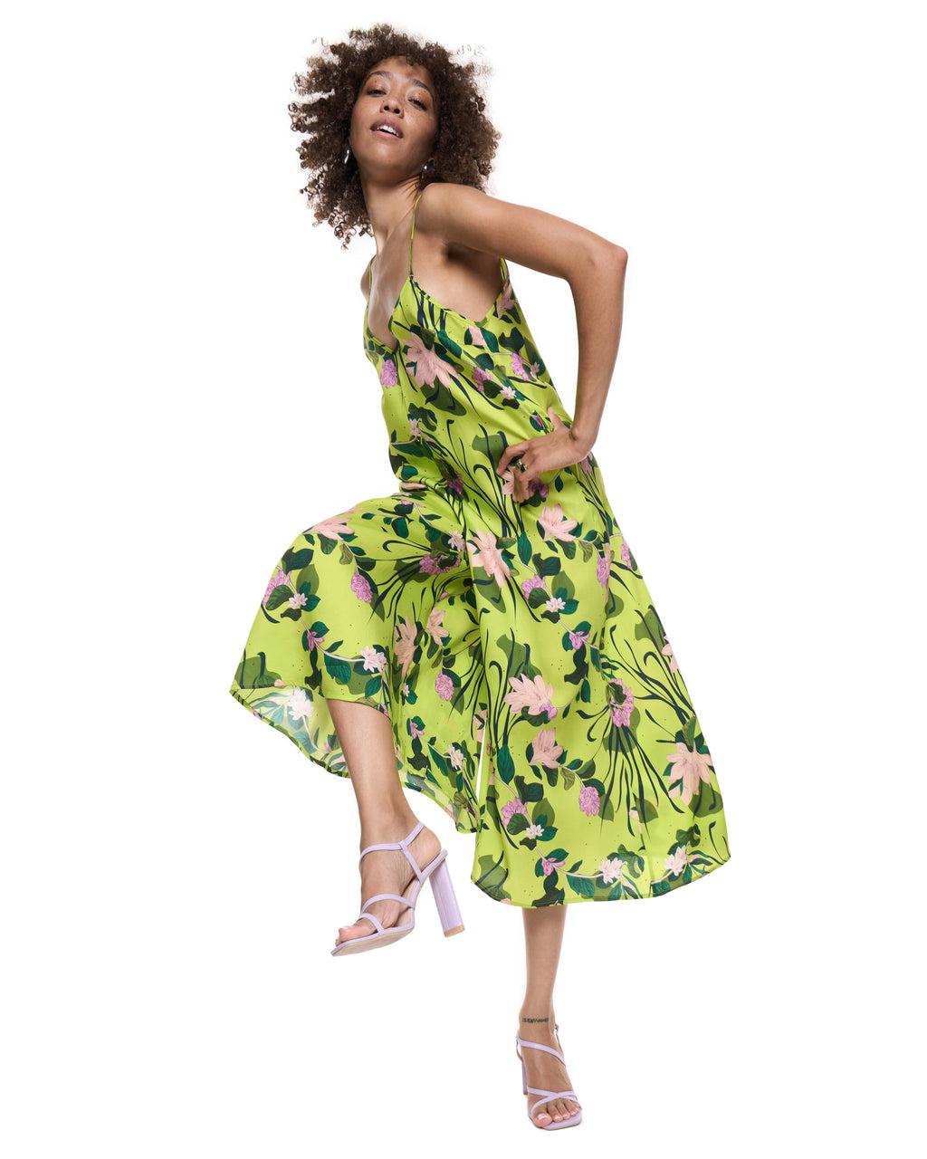 Anna Jumpsuit | Lime Beach Floral