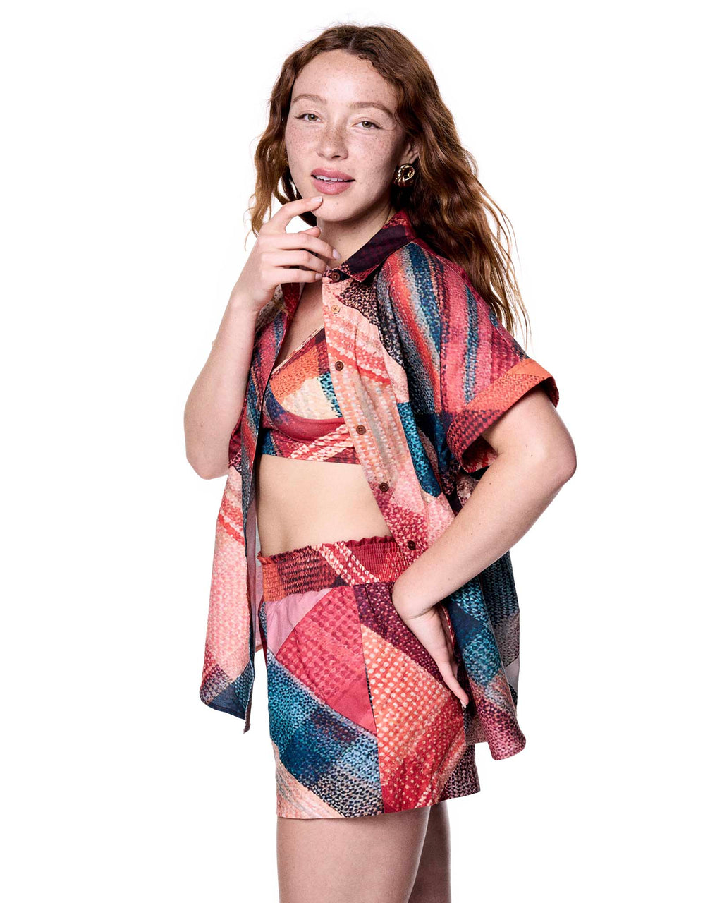 Billie Short | Sunset Camp Plaid