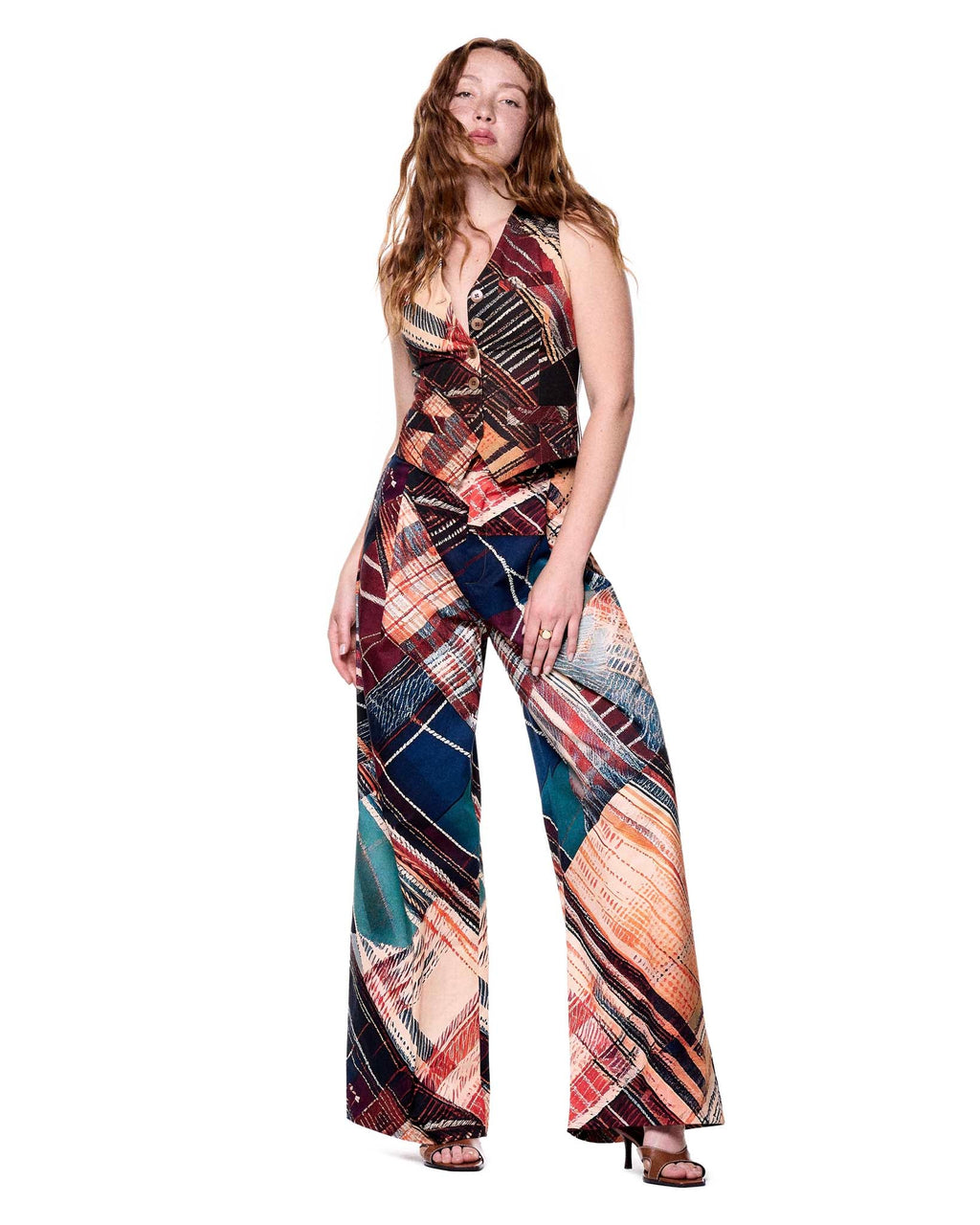 Leigh Trouser | Camp Plaid