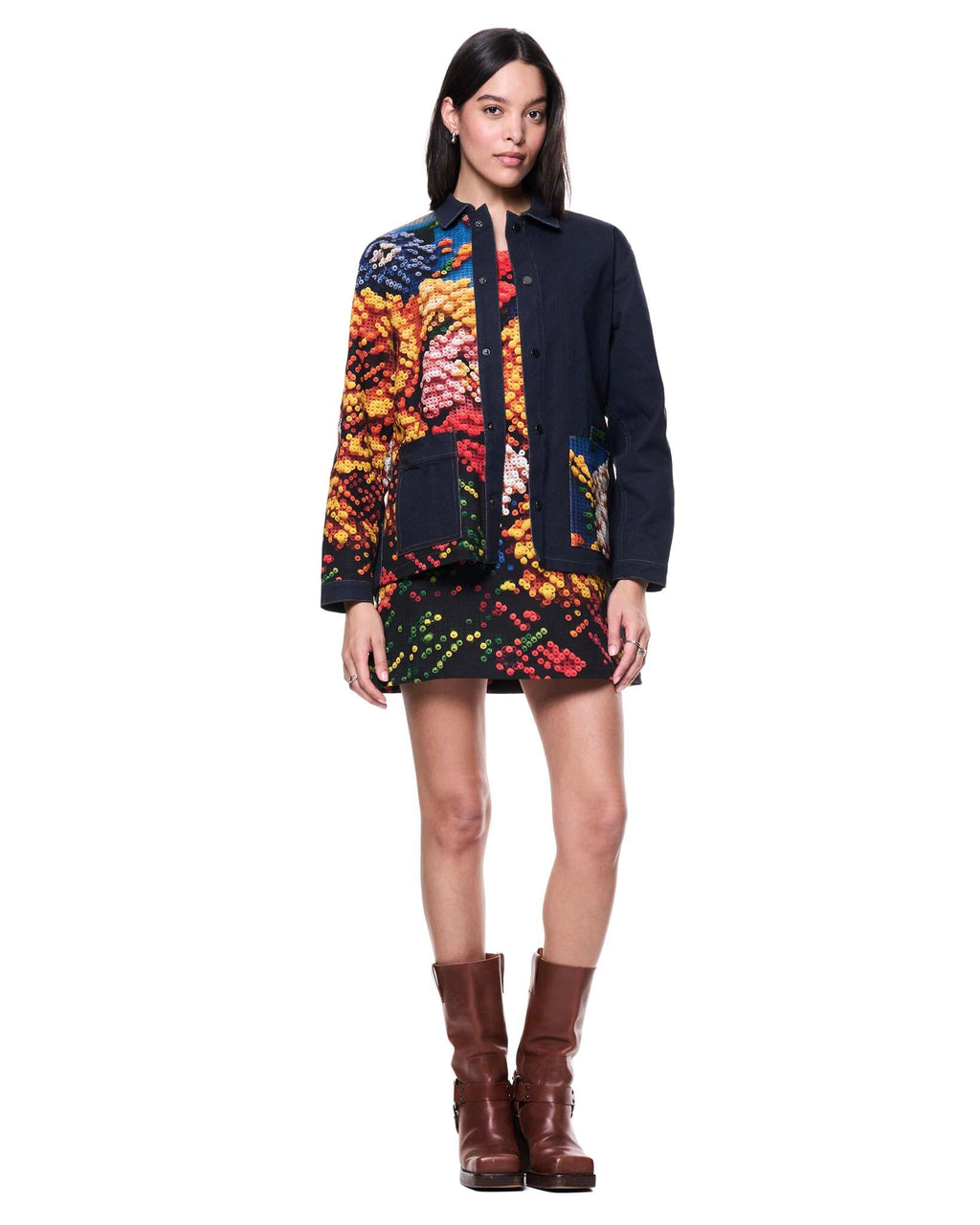 Painter's Jacket | Floral Perler Beads