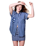 Dottie Shirt | Navy Gingham