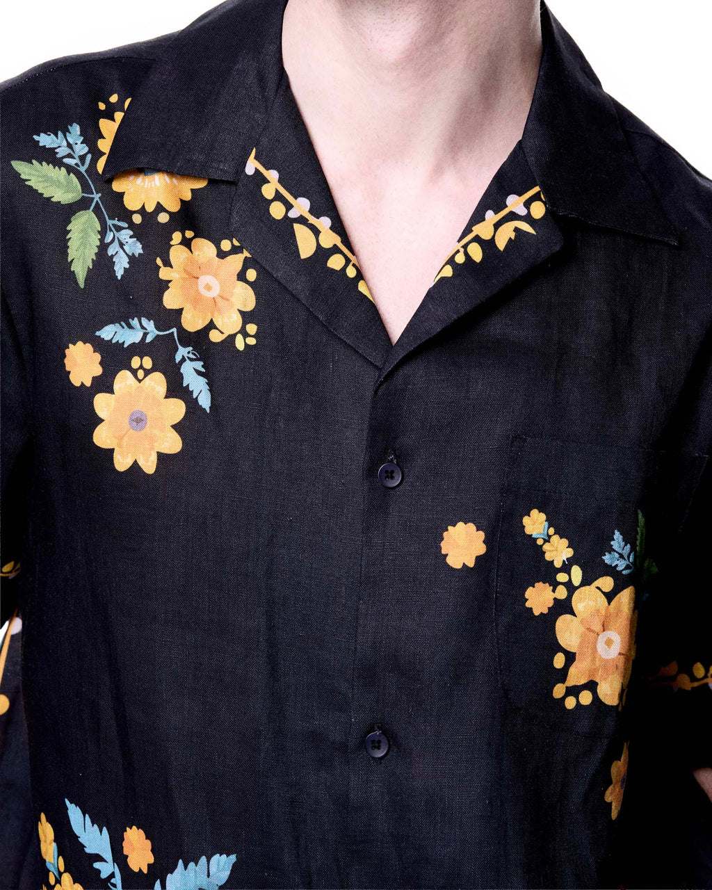 Daniel Camp Shirt | Black Sunflower
