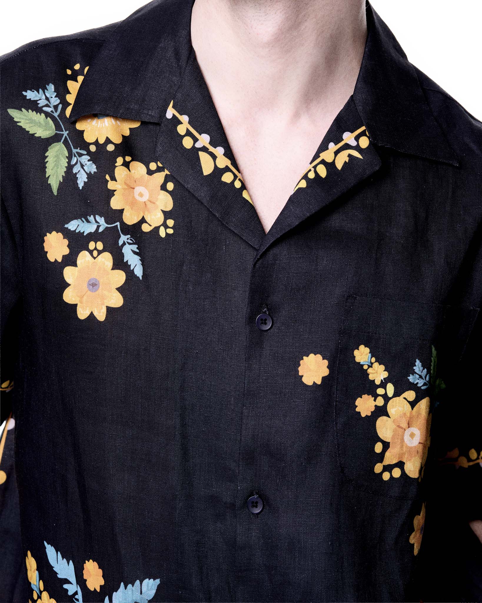 Daniel Camp Shirt | Black Sunflower