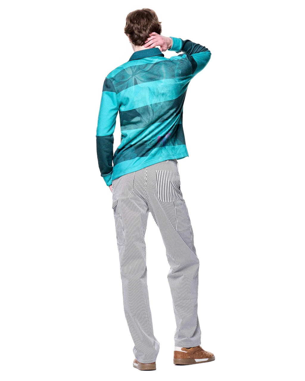 Kieran Rugby | Teal Rugby Stripe