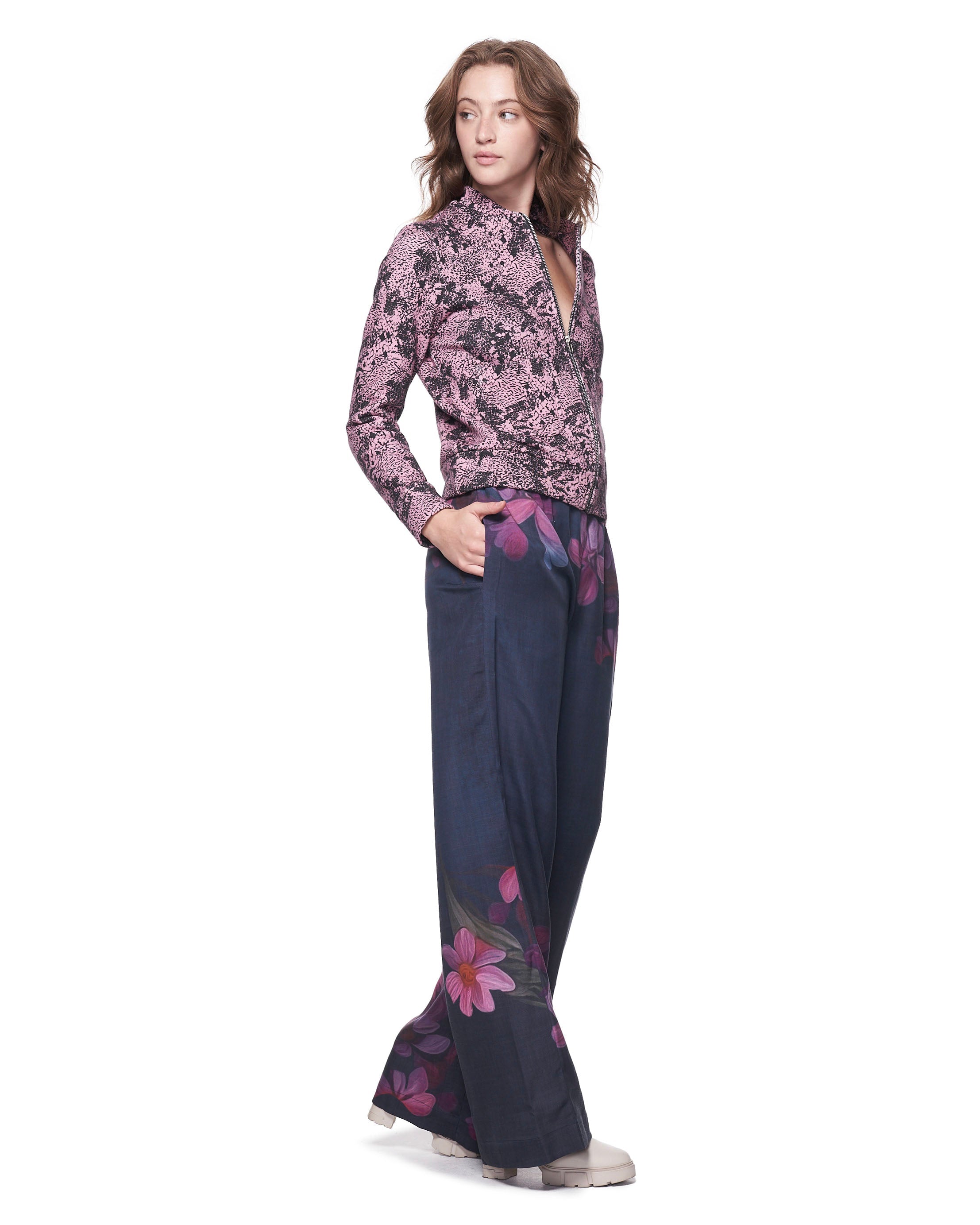 Billie Pant | Merlot Blooms