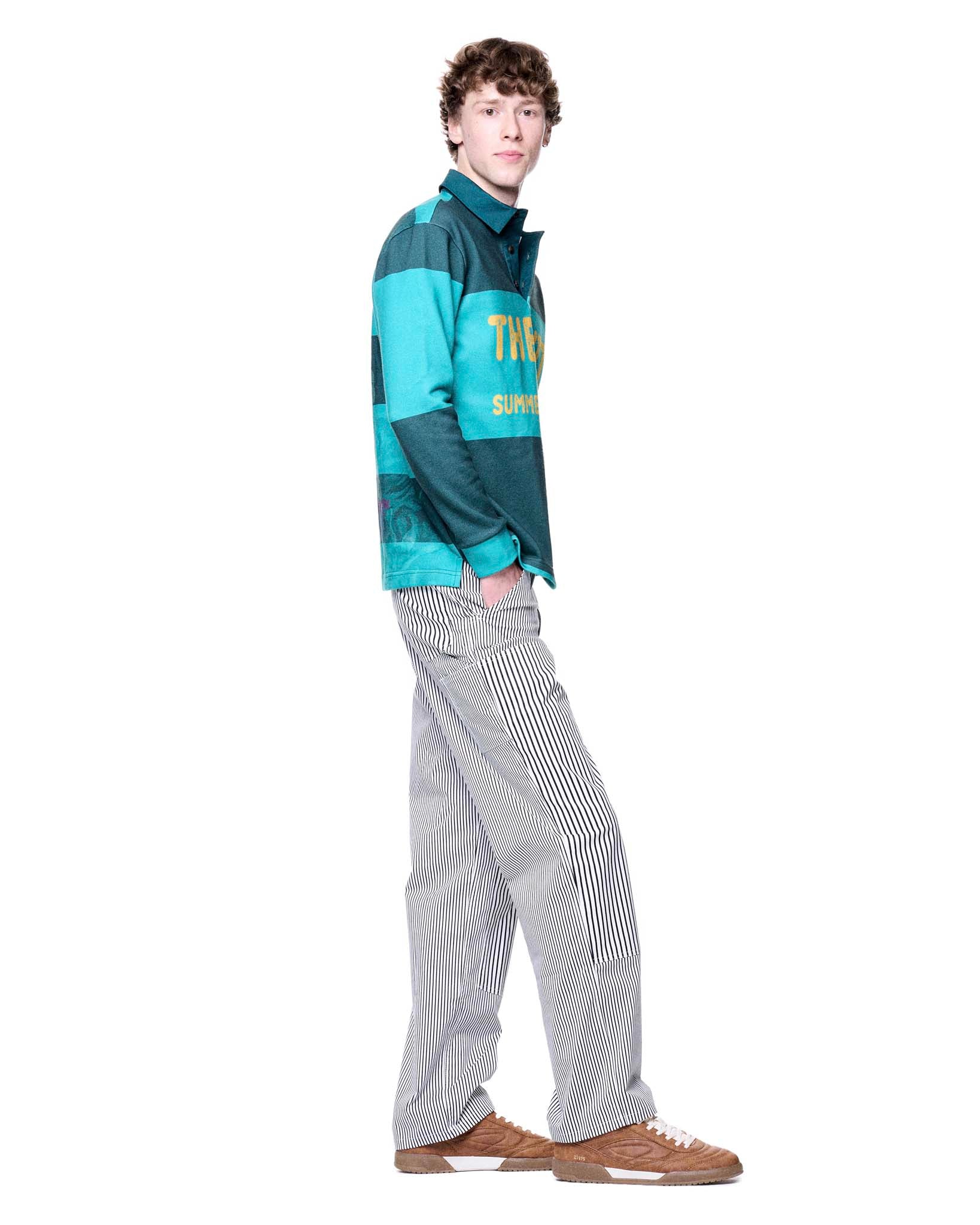 Kieran Rugby | Teal Rugby Stripe