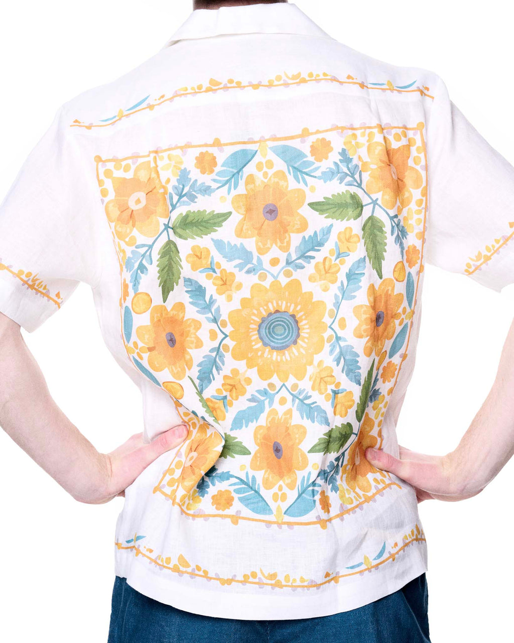 Daniel Camp Shirt | White Sunflower