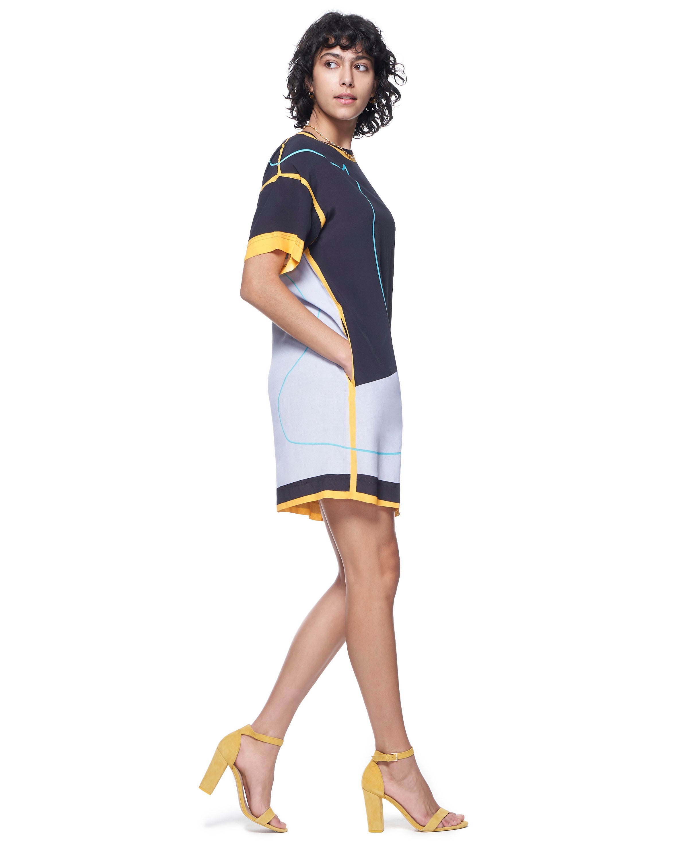 Maya Dress | Painted Indigo