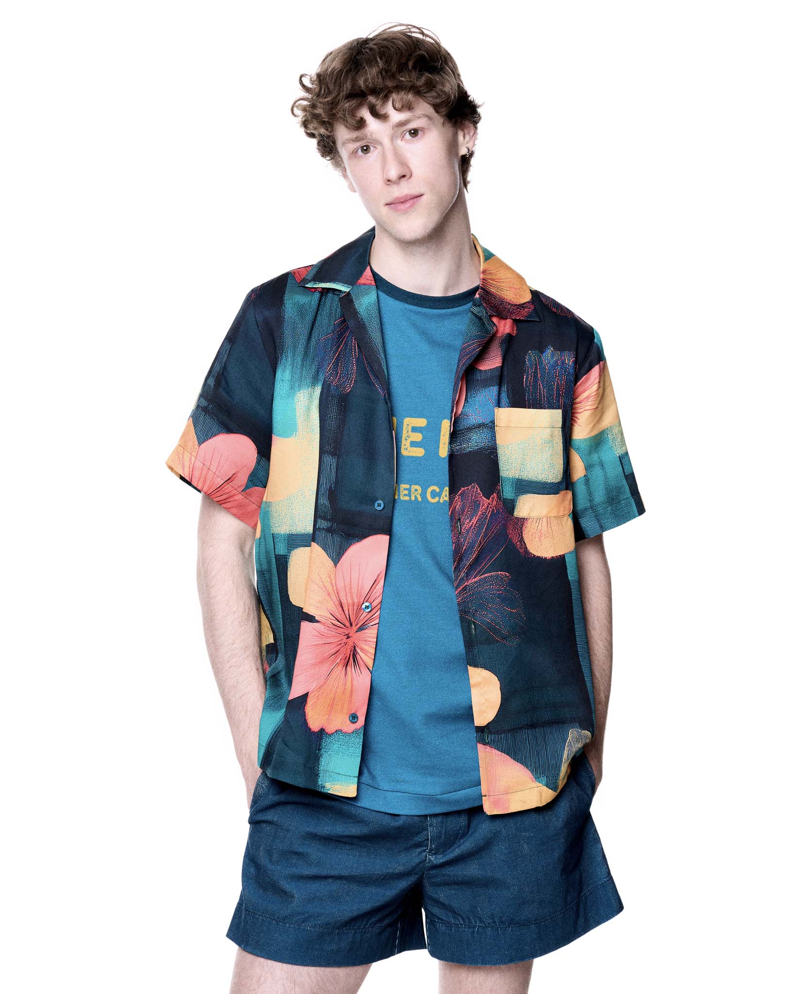 Daniel Camp Shirt | Floral Camp Plaid