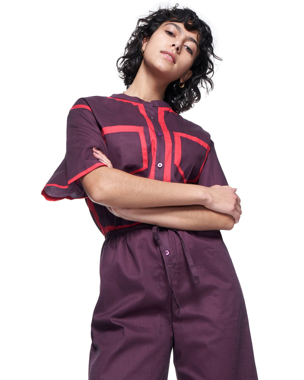 Issa Jumpsuit | Eggplant