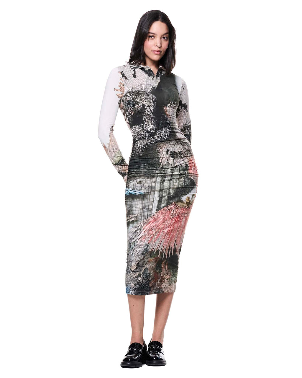 Natalie Dress | Paper Collage