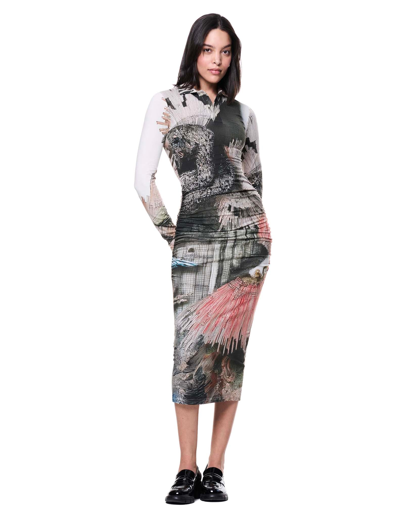 Natalie Dress | Paper Collage