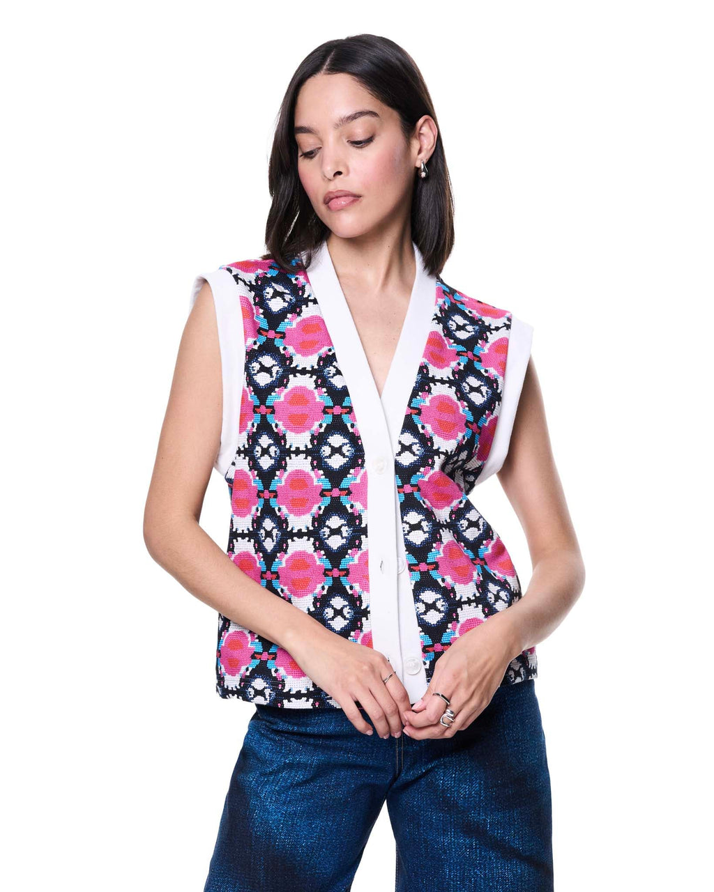 Kirby Vest | Pink Perler Beads