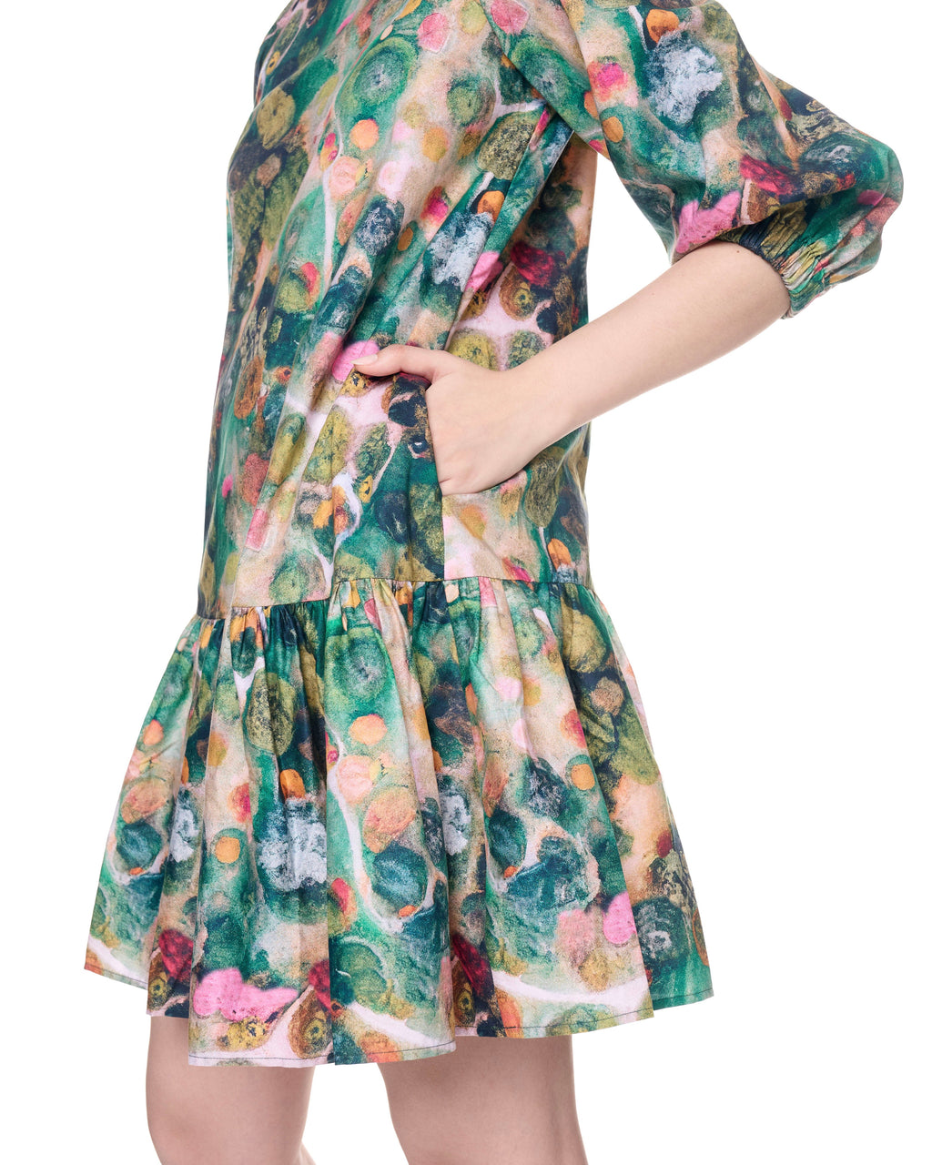 Jojo Dress | Green Aspergillus