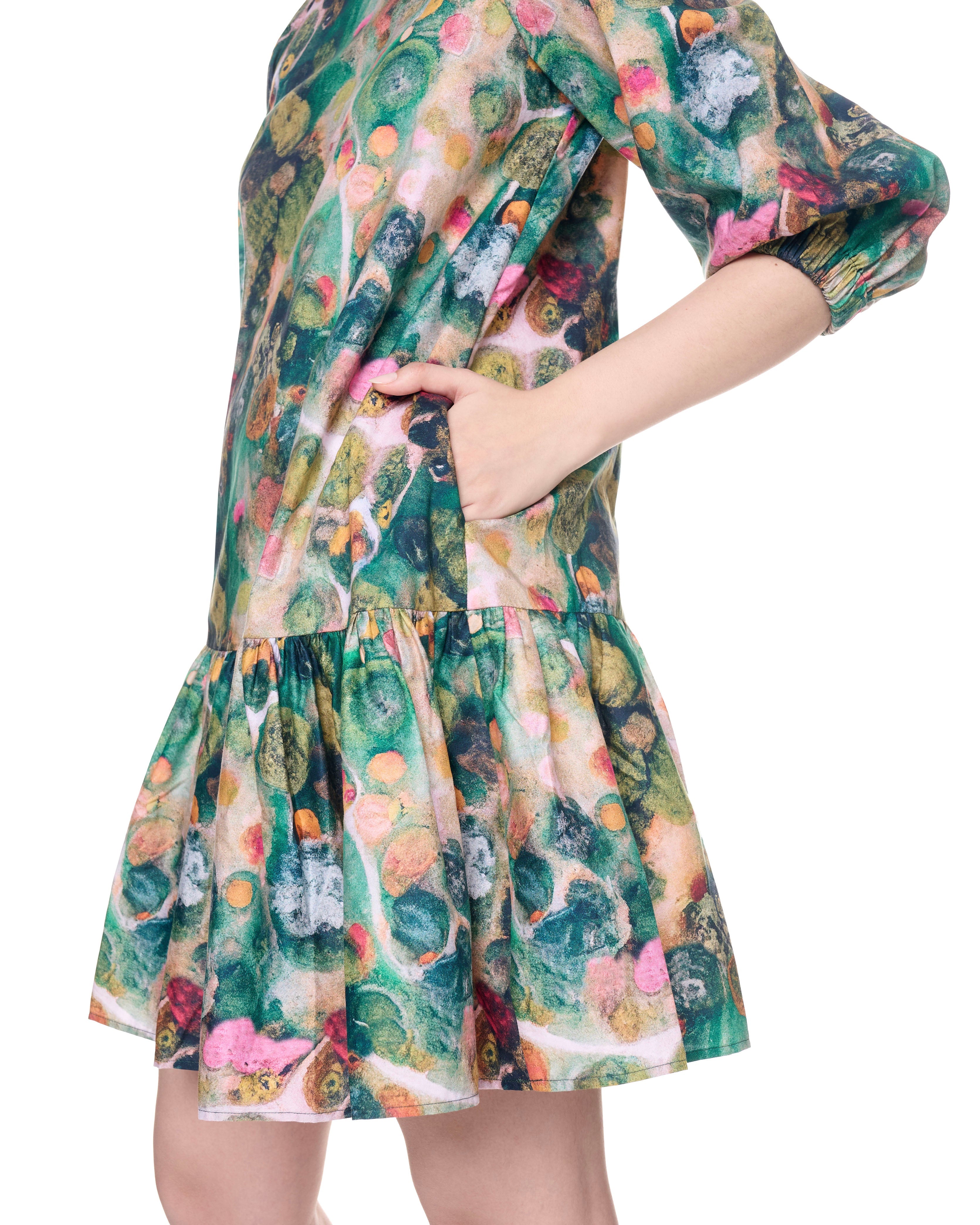 Jojo Dress | Green Aspergillus