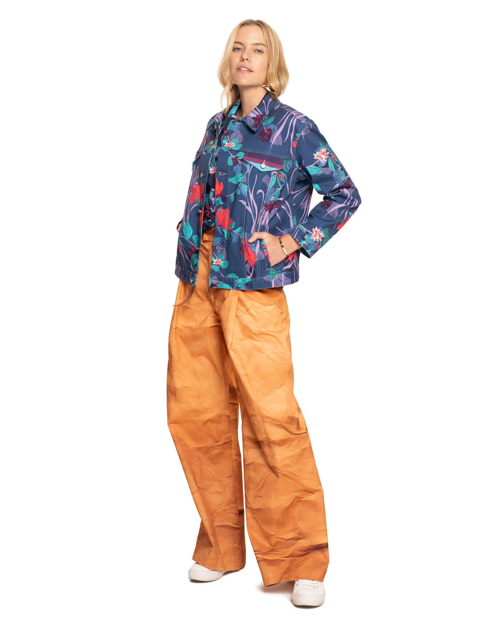 Olivia Jean Jacket | Purple Beach Florals