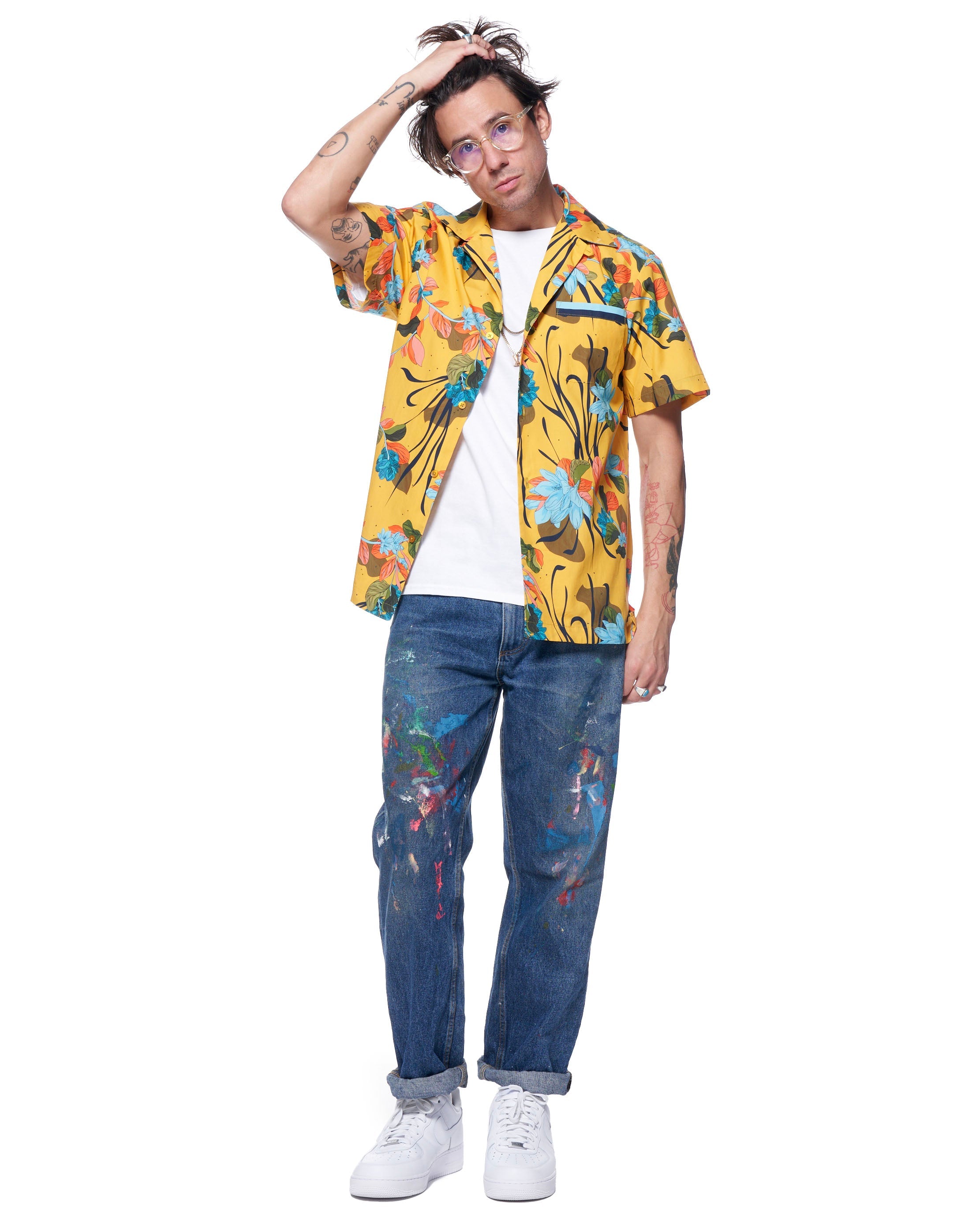 Daniel Camp Shirt | Marigold Beach Florals