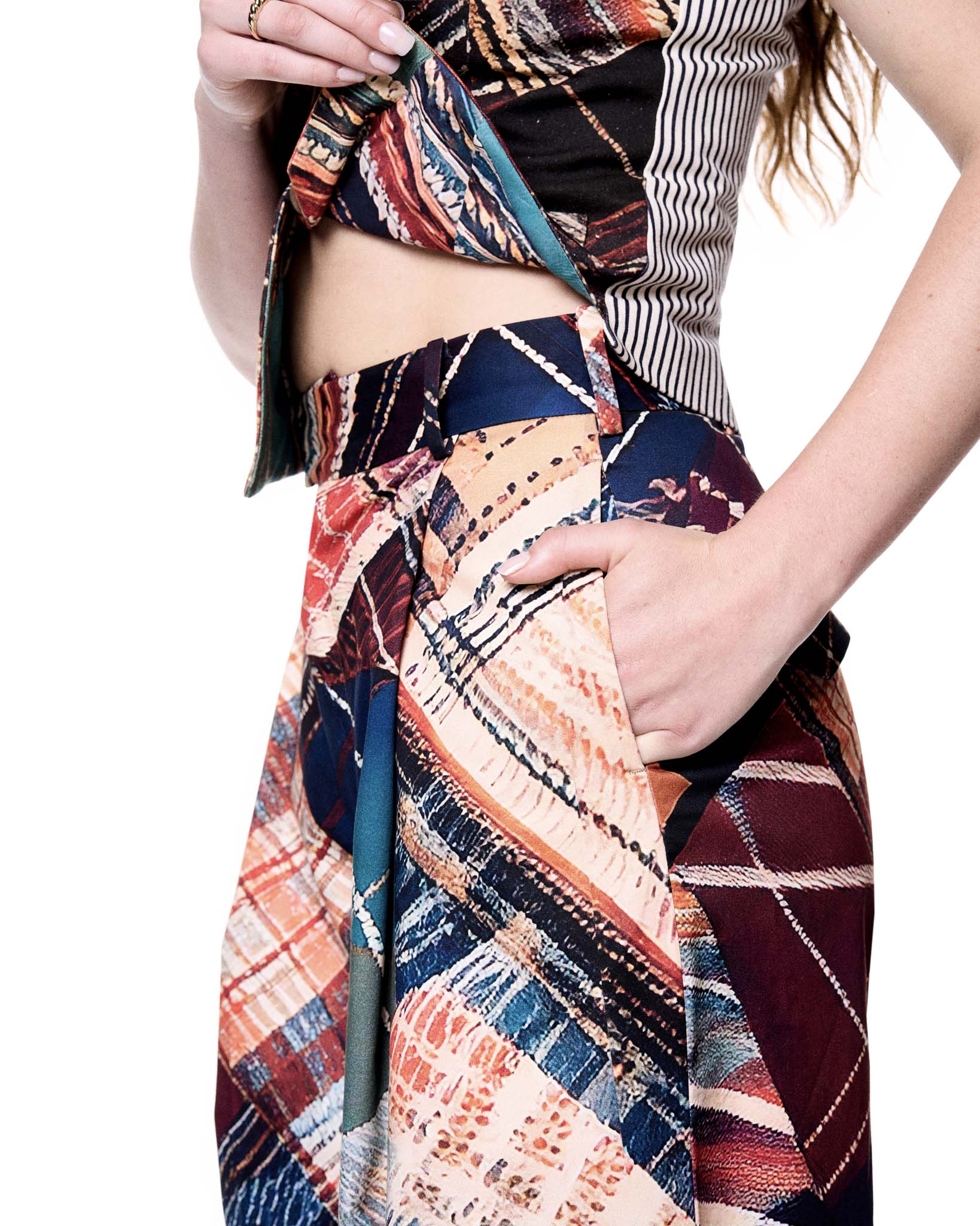 Leigh Trouser | Camp Plaid